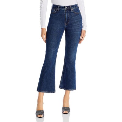 Женские расклешенные джинсы Casey Blue Denim с высокой посадкой по щиколотку Rag & Bone 29 BHFO 7350