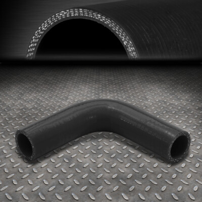 4-PLY 1.25 90 DEGREE INTAKE TUBING/INTERCOOLER PIPING BLACK SILICONE HOSE/PIPE
