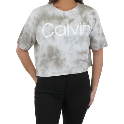 

Женские серые рубашки и топы с принтом тай-дай Calvin Klein Performance Athletic  BHFO 2052, Grey
