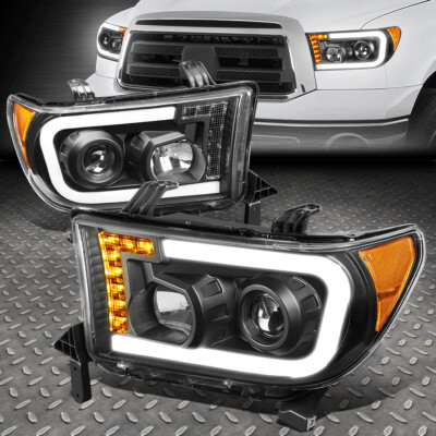 ДЛЯ 07-13 TOYOTA TUNDRA PAIR FRONT LED DRL + ПОВОРОТНЫЙ ПРОЕКТОР ФАРЫ