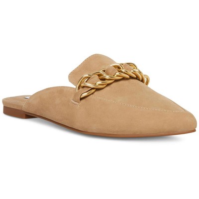 

Женские замшевые слипоны Steve Madden Faine с острым носком на плоской подошве BHFO 3010, Tan suede, Faine