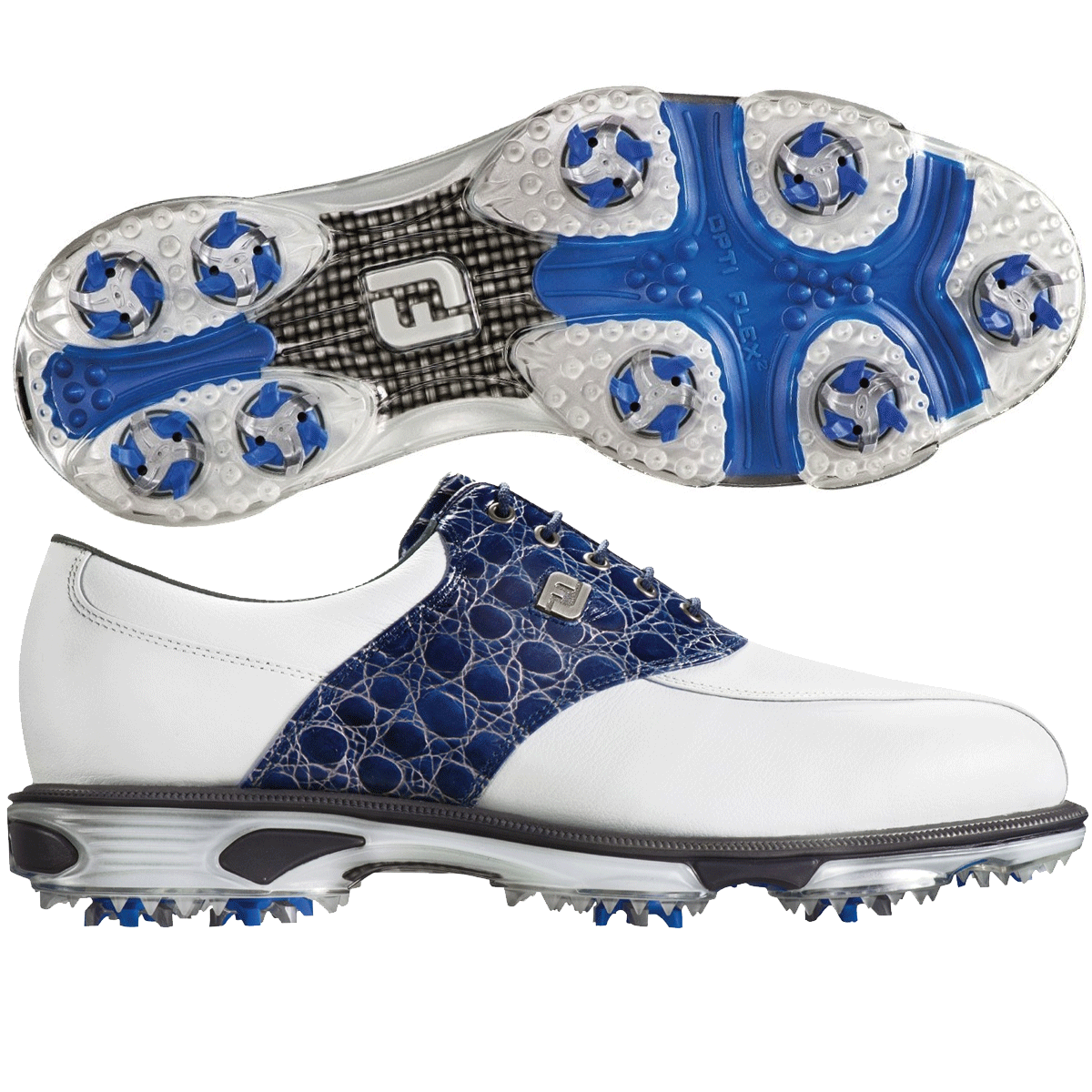 footjoy navy golf shoes