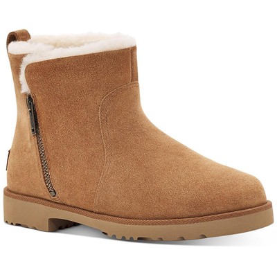 Женские ботинки из дубленки Ugg Romely Zip из коричневой замши среднего размера (B,M) BHFO 6121