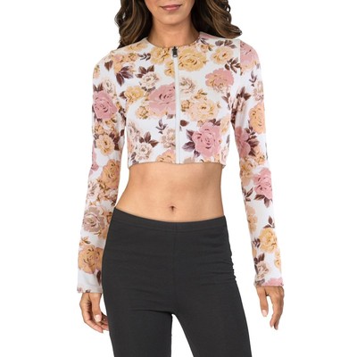 Maaji Womens White Reversible Long Sleeve Beachwear Bikini Swim top M BHFO 5079