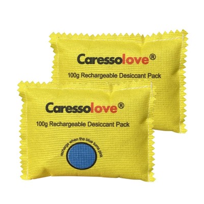 100g Rechargeable Desiccant Packs for Storage - Silica Gel Moisture Absorbers...