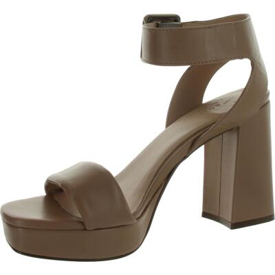 Naturalizer Womens Jaselle Leather Ankle Strap Open Toe Heels Shoes BHFO 4055