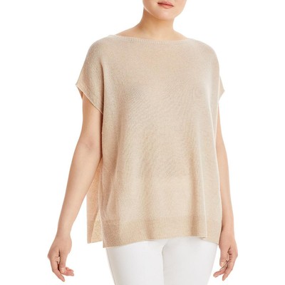 

Женская кашемировая рубашка с круглым вырезом Lafayette 148 New York, пуловер, свитер BHFO 2761, Taupe melange