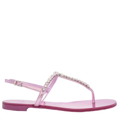 Pre-owned Giuseppe Zanotti Minnah Open Toe Embellished Sandals In Check Description
