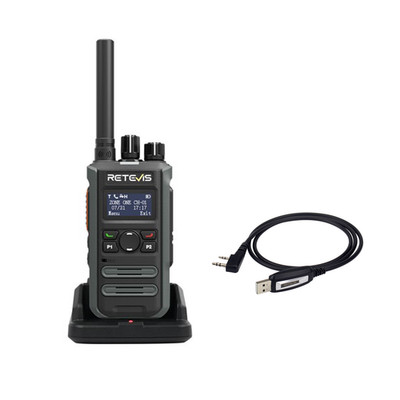 Retevis P3 DMR Long Range Walkie Talkie AES256 2000mAh Two Way Radio For Hotel