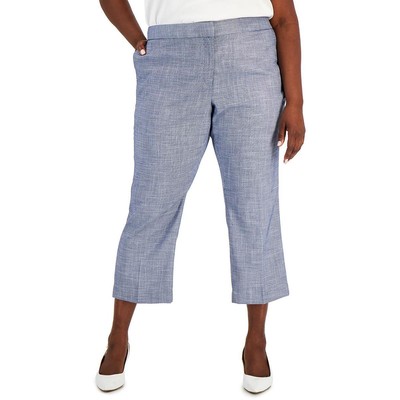 

Calvin Klein Женские трикотажные офисные деловые укороченные брюки плюс BHFO 9434, Navy multi