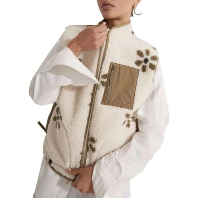 

Жилет Madewell Mesh Bonded Sherpa Chrysler - женский, Antique cream, Madewell