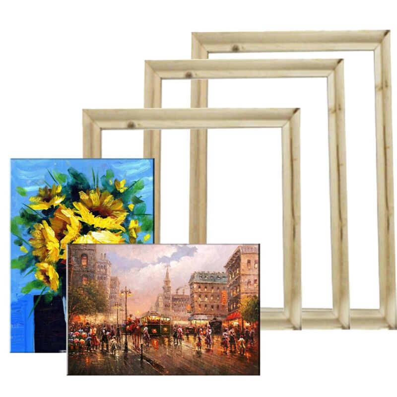 Wood Frame For Canvas Oil Painting Picture Nature Diy Frames For Painting Decor