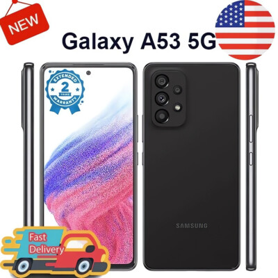  Samsung Galaxy A53 5G SM-A536U -128GB 6.5'' Black (Unlocked) Brand New Sealed 