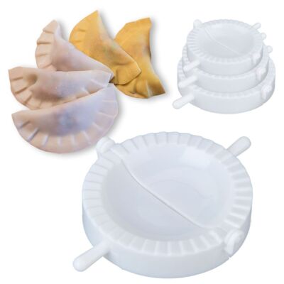 3PCS DIY Dumpling Maker Mould Dough Press Meat Pie Pastry Empanada Mold Tool