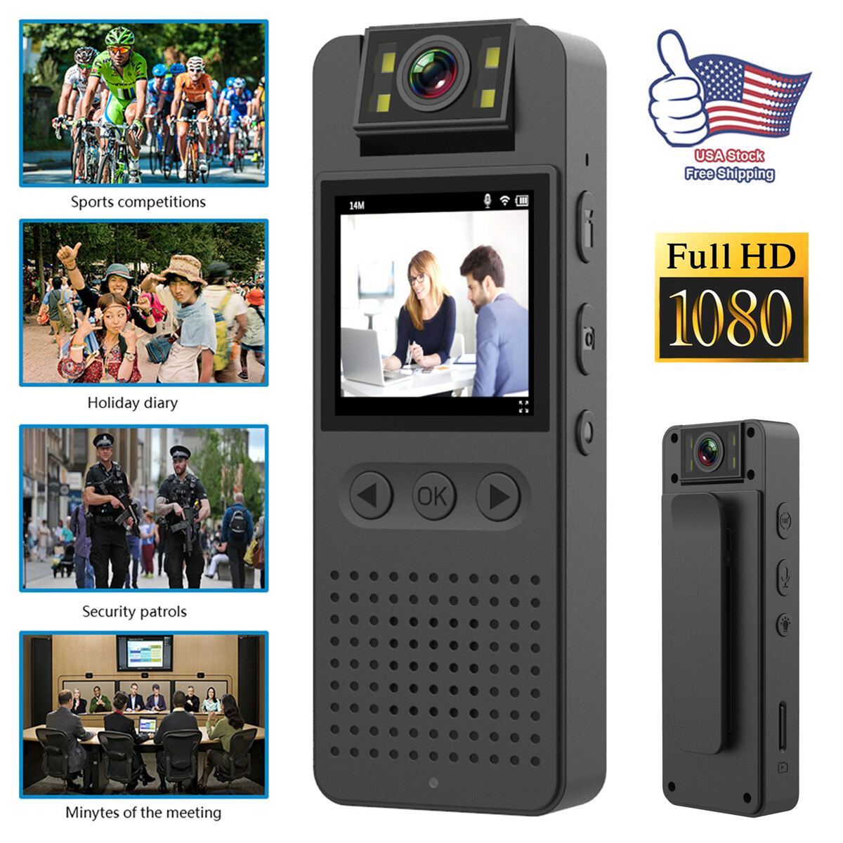 Mini Body Police Hd Camera