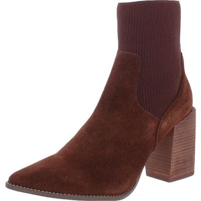 

Женские коричневые замшевые ботильоны Steve Madden 7, средние (B,M) BHFO 8544, Каштан
