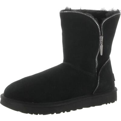 Ugg Womens Florence Black Winter & Snow Boots Shoes 5 Medium (B,M) BHFO 7909