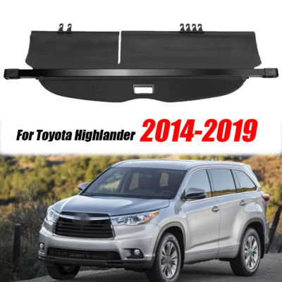 Cargo Cover For Toyota Highlander 2014-2019 Retractable Trunk Shield Shade