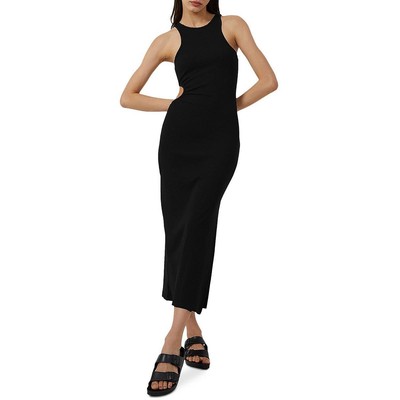 

French Connection Womens Rasha Черное длинное платье-майка с вырезами  BHFO 3814, Черный