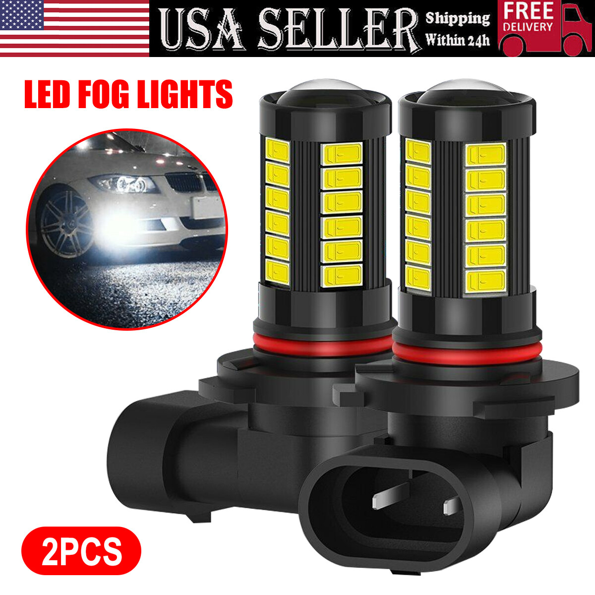 Drl Driving Lamp Cool White 6000k High Power Lamp