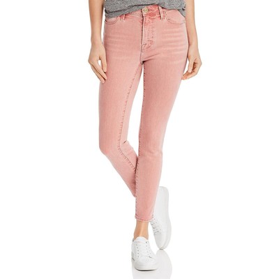 

Женские розовые джинсы скинни до щиколотки Frame Denim с высокой посадкой  BHFO 4006, Peony