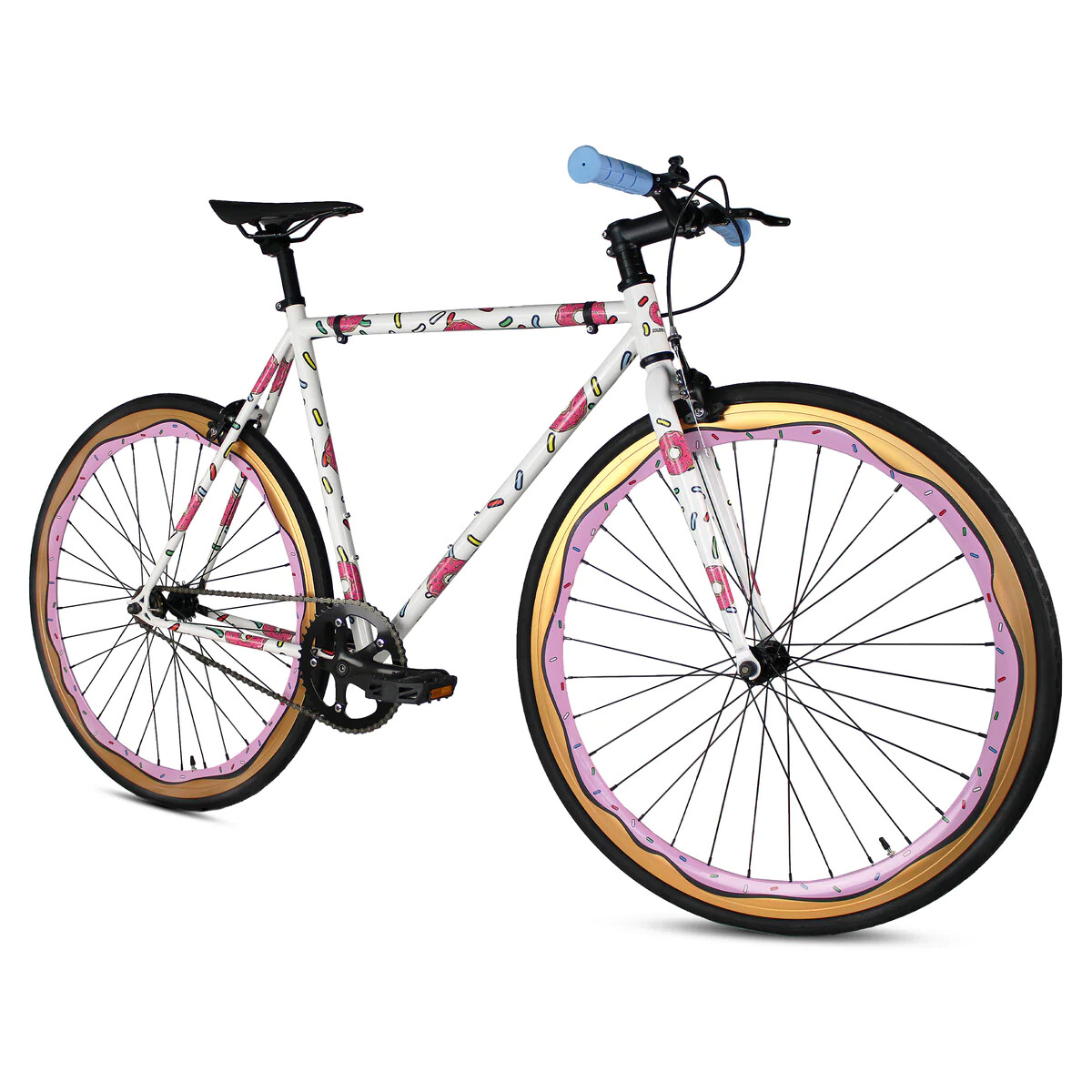 BICYCLE GOLD STANDARD 8個 Zycle Fix Fixed Gear Bike Gold & Black - Chubbys Bikes