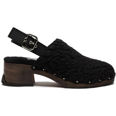

Miista Womens Lana Black Slip On Dressy Mules Shoes 36 Medium (B,M) BHFO 9840, Черный, Lana