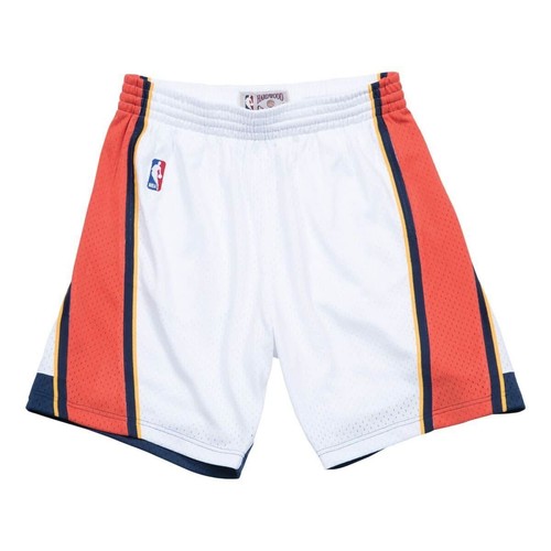 

Мужские ШОРТЫ Mitchell - Ness NBA SWINGMAN ДОМАШНИЕ - WARRIORS 09-10, White/orange
