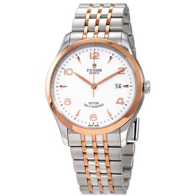 Мужские часы Tudor 1926 с автоматическим белым циферблатом 91651-0009