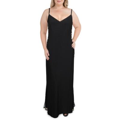 

Женское черное вечернее платье B. Darlin с украшением плюс 20 Вт BHFO 9369, Black/nude/gold