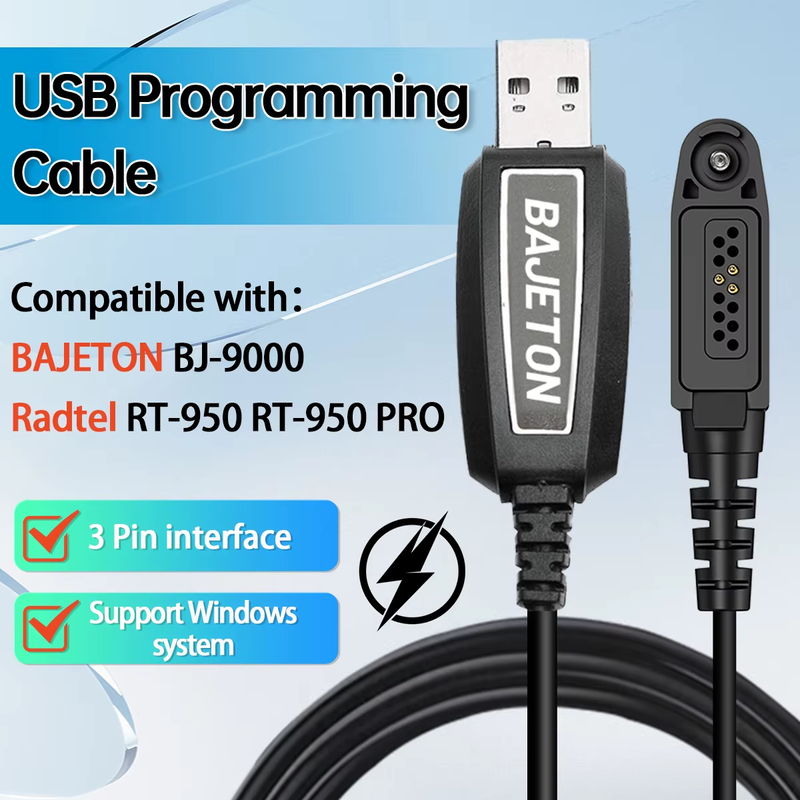 BAJETON Original USB Programming Cable For Bajeton Walkie Talkie BJ-9000 Radtel