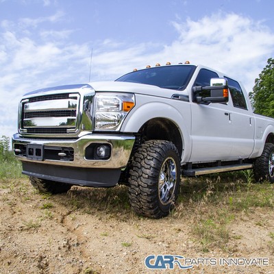 Fits 11-16 Ford F250 F350 F450 F550 SuperDuty Clear Headlights Lamps Left+Right