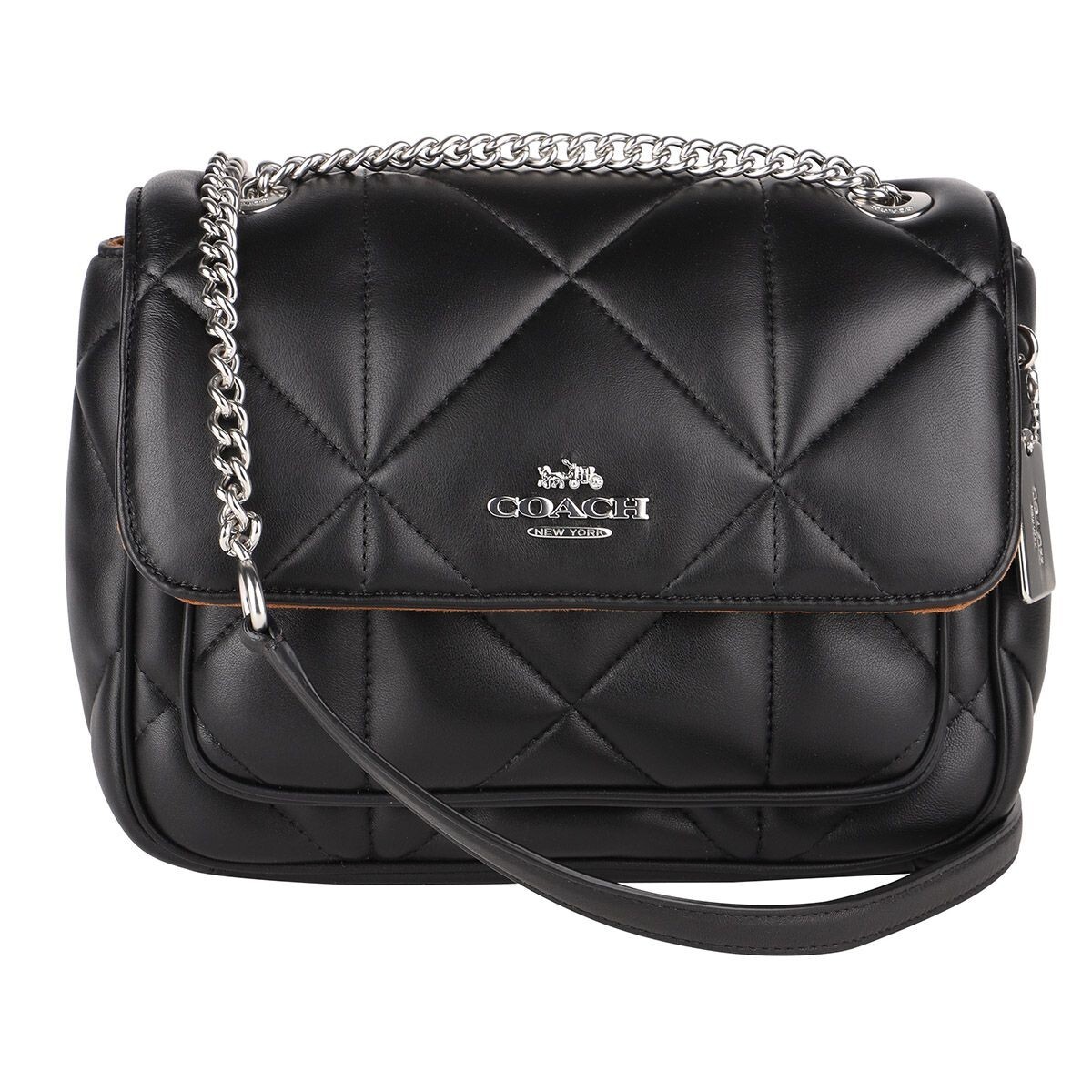 COACH Klare Crossbody 25 Puffy Diamond Quilting CJ611 Black
