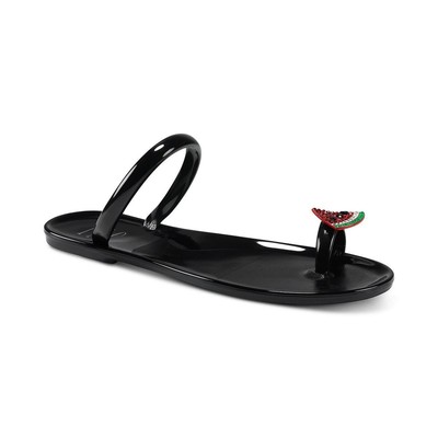 

INC Womens Loren Black Toe-Loop Jelly Sandals Shoes 8 Medium (B,M) BHFO 8810, Черный