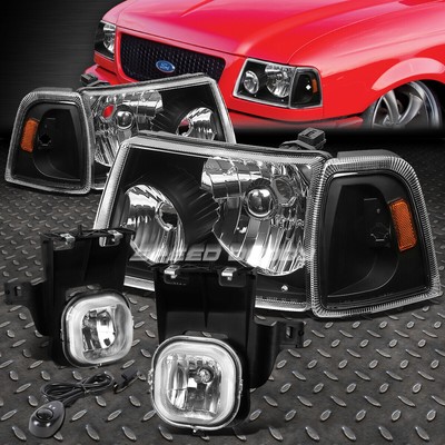 ЧЕРНАЯ ФАРА + ЖЕЛТЫЙ ПОВОРОТНЫЙ СИГНАЛ + ХРОМИРОВАННАЯ ПРОТИВОТУМАННАЯ ФАРА + ВЫКЛЮЧАТЕЛЬ ДЛЯ 06-07 RANGER