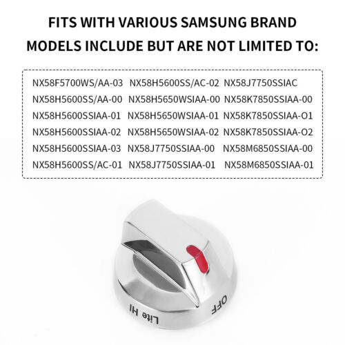 DG64-00473A Burner Dial Knob 3447565 AP5917439 PS9606608 for Samsung Range Oven