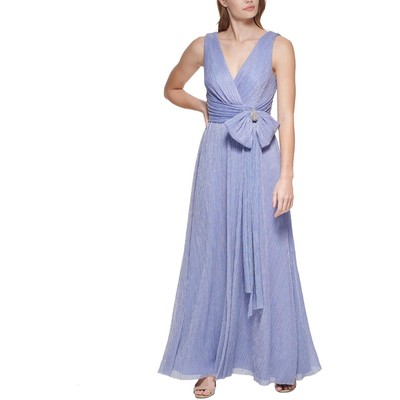 

Женское блестящее вечернее платье без рукавов Eliza J Petites BHFO 5632, Periwinkle