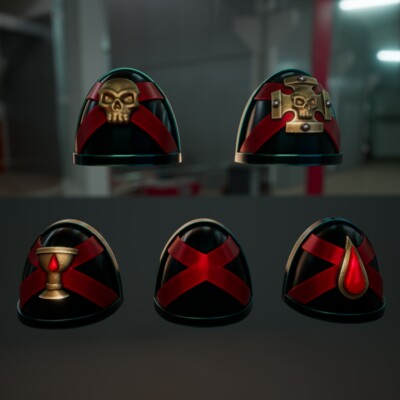 10-20x Sanguine Angel Death Team Standard Shoulder Variety Pack