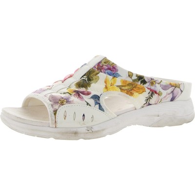

Женские белые шлепанцы Easy Spirit Traciee 2, ширина 7,5 (C,D,W) BHFO 3463, White/pink multi floral