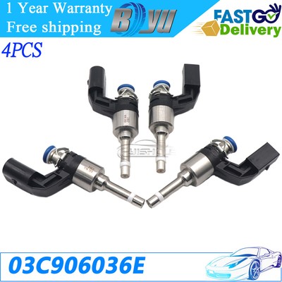 03C906036E Fuel Injector 4PCS For Volkswagen Polo Passat Beetle Golf Sharan Audi