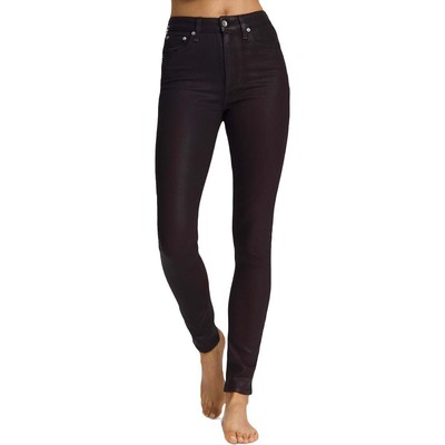 Женские узкие джинсы Rag & Bone Nina Purple с высокой посадкой и джинсовым покрытием 24 BHFO 3187