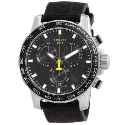 Pre-owned Tissot T-sport Chronograph Quartz Black Dial Men's Watch T125.617.17.051.02