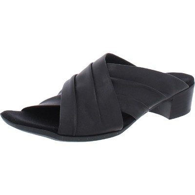 

Черные кожаные шлепанцы Munro Womens Lee 9.5 Narrow (SS) BHFO 8473, Black lamb, Lee