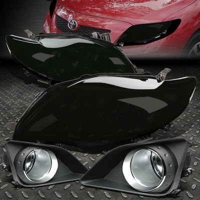 ДЫМЧАТАЯ ФАРА КОРПУСА + ЯНТАРНЫЙ УГОЛОК + ПРОЗРАЧНАЯ ПРОТИВОТУМАННАЯ ФАРА ДЛЯ TOYOTA COROLLA 09-10