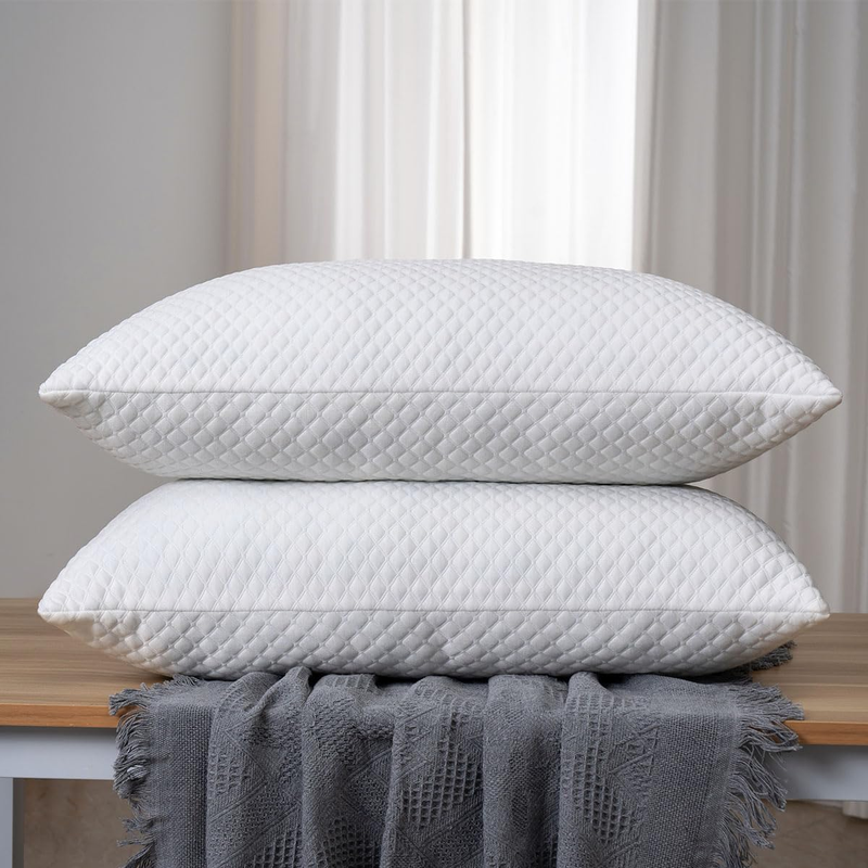 Shredded Memory Foam Pillows Standard Size Set of 2 - Coolin