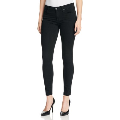

7 For All Mankind Женские джинсы скинни b(air) с низкой посадкой и эффектом потертости до щиколотки BHFO 1756, Bairblack, b(air)