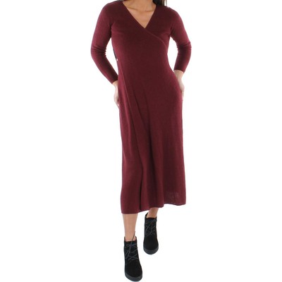

Женское красное вязаное платье-свитер с запахом Cult Gaia  BHFO 2061, Chili melange