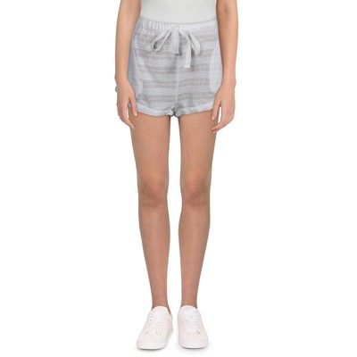 Однотонные и полосатые женские белые прозрачные шорты с манжетами и вышивкой S BHFO 0571