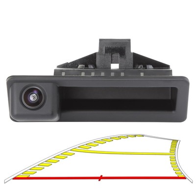 Vehicle Backup Camera with Dynamic Intelligent Trajectory Moving Guide Line f...