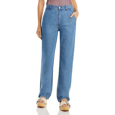 

Rag - Bone Womens Denim Свободные прямые джинсы с высокой талией BHFO 4337, Dark indigo, WCW22P7001HY01